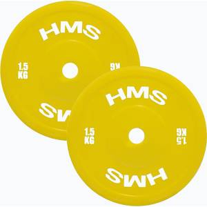 HMS PE олимпийска тежест HMS TPP01 2 x 1, 5 kg жълт