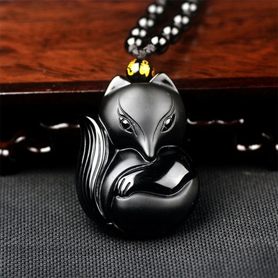 BudNej amulet bystrosť a tvorivosť z obsidiánu MN6007