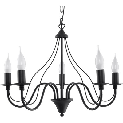 Sollux Черна висяща лампа 5 Fiorano - Sollux (NL.0218)