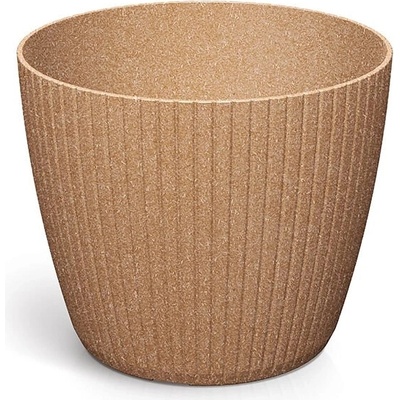 PROSPERPLAST Květináč LAMIA ECO WOOD naturo ECO 15,8 cm
