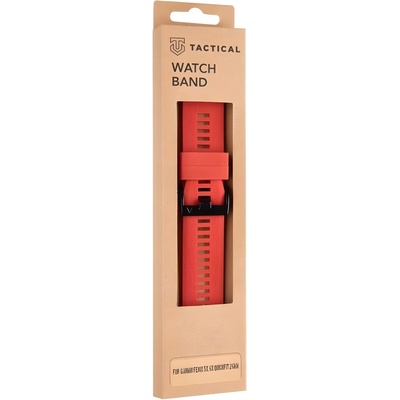 Tactical Силиконова каишка за Garmin Fenix 5X / 6X / 7X, QuickFit - 26mm - Червена KP26391 (26391)