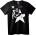 NOONEBRAND Тениска Rock Star звезда - L, Black