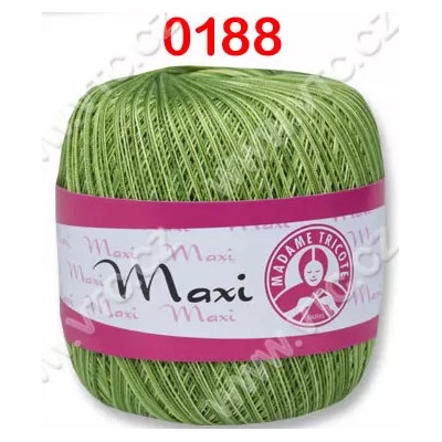 MADAME TRICOTE PARIS Příze Maxi - klasická i Metallic Maxi: 0188 Zelený melír