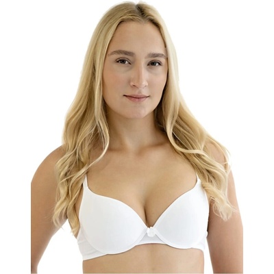 Gina 17000 Hladká push-up podprsenka biela
