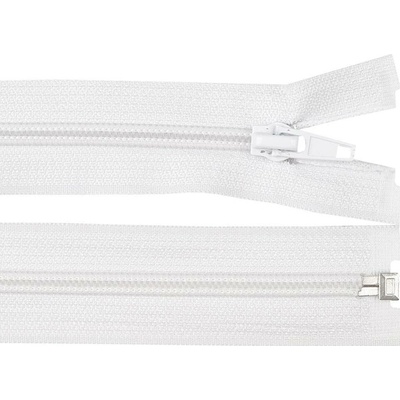 Pro Háčkování Spirálový zip No 5 dělitelný 60 cm bílý