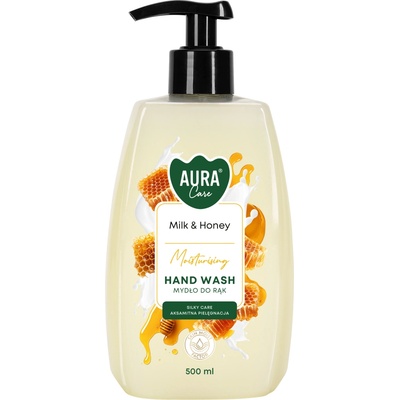 Aura tekuté mydlo milk & honey 500 ml