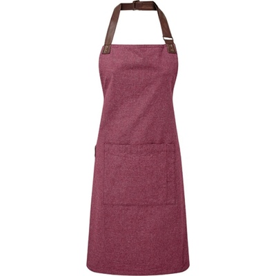 Premier Workwear Pracovná zástera s vreckom za krk PR144 Burgundy Pantone 216 72 x 86 cm