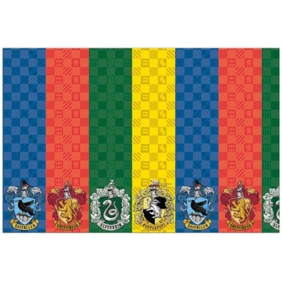 Procos Papírový ubrus Harry Potter Hogwarts Houses 120x180 cm