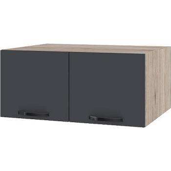 ИРИМ Горен кухненски шкаф Сити АРФ-Карбон мат-11-112 80 см