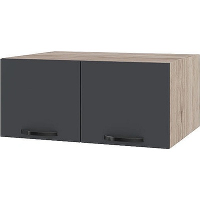 ИРИМ Горен кухненски шкаф Сити АРФ-Карбон мат-11-112 80 см