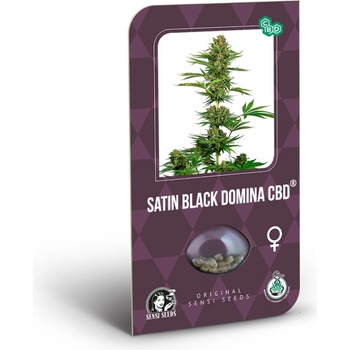 Sensi Seeds Satin Black Domina CBD semena neobsahují THC 3 ks