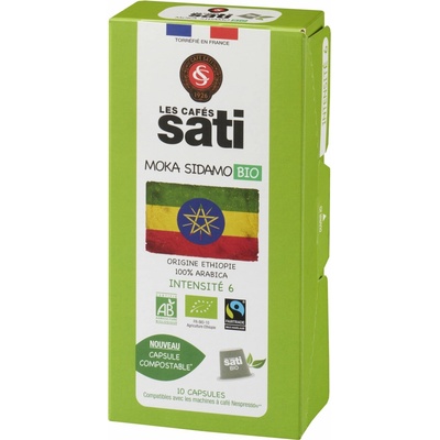 Café Sati Etiopia Moka Bio Fairtrade 10 kapsúl