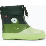 Viking Детски гумени ботуши Viking Alv Barefoot Paw Print light green/green