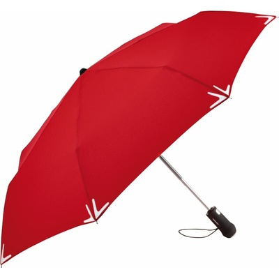 Fare LED Safebrella mini skládací deštník červený