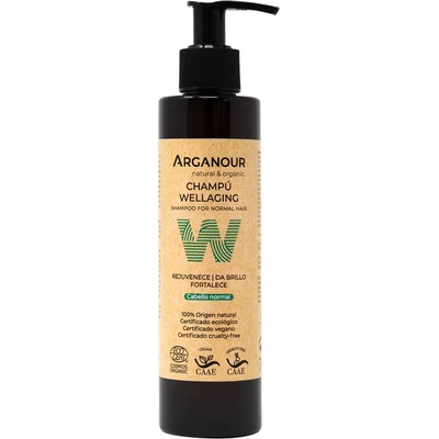 Arganour bio šampon Wellaging pro normální vlasy 200 ml
