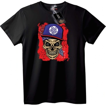 NOONEBRAND Тениска с Skull и петограм - XL, Black