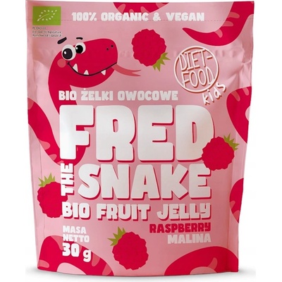 Diet Food Fred The Snake Bio želé ovocné Malina 30 g