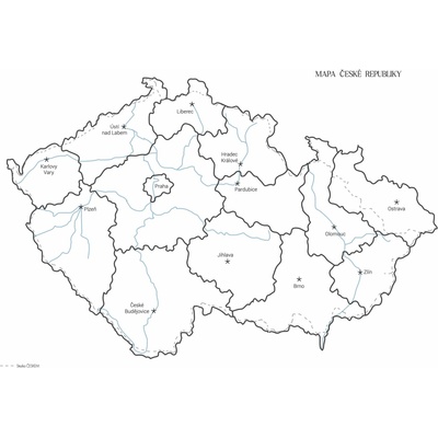 Be Nice EKO mapa České republiky - velikost A2