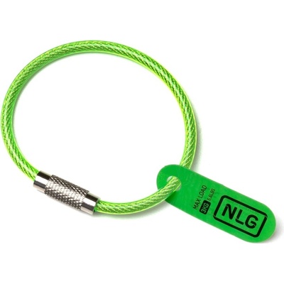 Závěsná smyčka NLG s nosností do 3 kg – letecká ocel, zelená, 150 mm