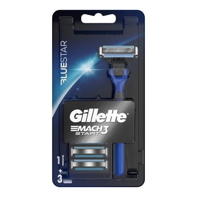 Gillette Mach 3 Start Blue, самобръсначка+3 ножчета (7702018616541)