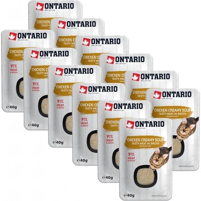 Ontario Cat chicken creamy soup 12 x 40 g