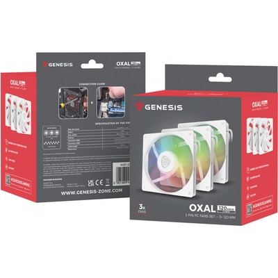 Genesis OXAL 120 ARGB 3-Pack NGF-2266