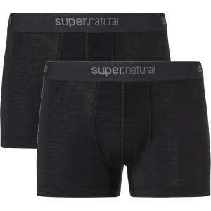 super. natural Бельо super. natural Tundra 175 Boxer 2 Pack Briefs - Jet Black / Jet Black - размер M (014-2127-0312)