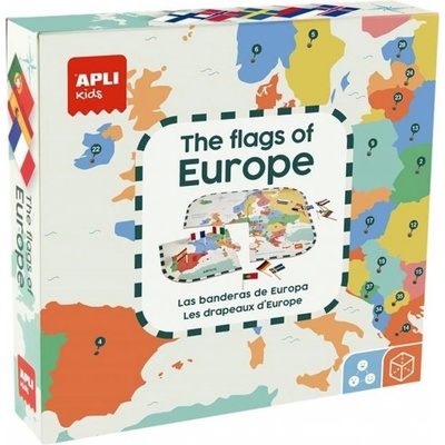 APLI Образователен пъзел Apli - Знамената на Европа (19437)