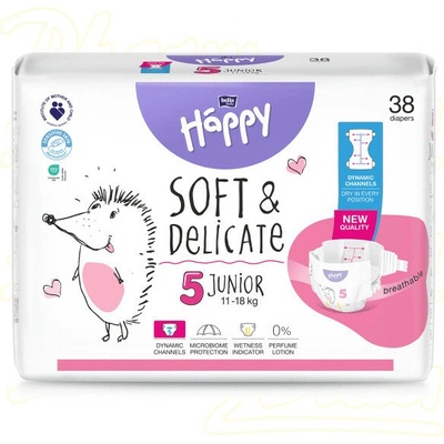 Happy Soft&Delicate 5 11-18 kg 38 ks