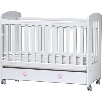 Дейзи Нова Бебешка кошара Клео 60/120 подвижна решетка бяла