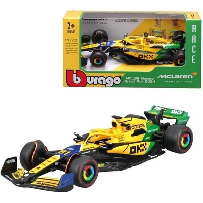 Bburago McLaren F1 Team MCL38 2024 NO81 Piastri Senna Edtion 1:43