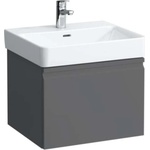 Laufen Pro S - Шкаф за мивка, 55x37x39 см, 1 чекмедже, графитен мат H4830310954801 (H4830310954801)