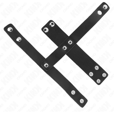 Кожена пенис клетка с метални копчета - KINK Leather Penis Cage (D-241247)