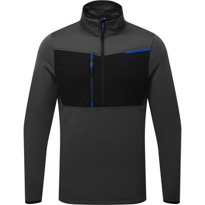 Portwest T755 WX3 Polo zipsový fleece sivé