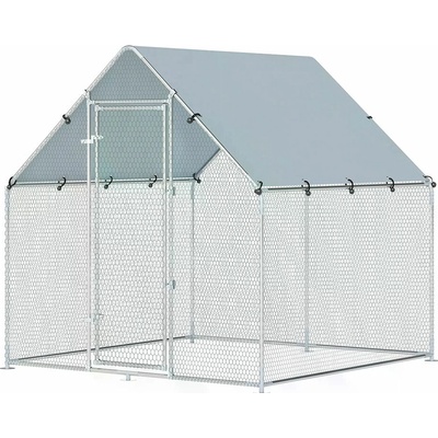 Pawhut D51-435V04SR výbeh pre hydinu 2x2x2m