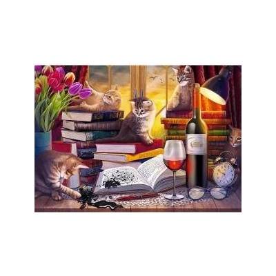 Trefl Puzzle - 2000 - Cats Evening Trefl 27126