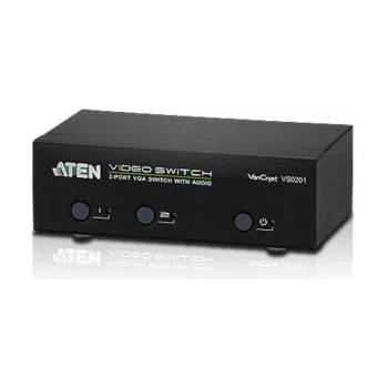 ATEN vs0201 : : 2-портов видео превключвател, 2 входа, 1 изход, vga, със звук