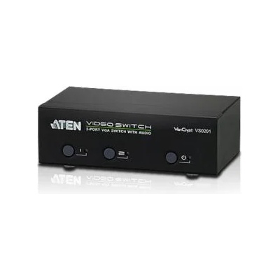 ATEN vs0201 : : 2-портов видео превключвател, 2 входа, 1 изход, vga, със звук