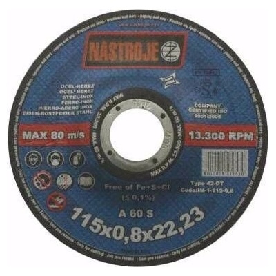 Nástroje cz Kotouč řezný 125 x 0,8 mm IM-1-125-0,8