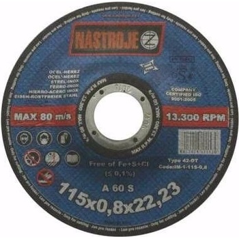 Nástroje cz Kotouč řezný 125 x 0,8 mm IM-1-125-0,8