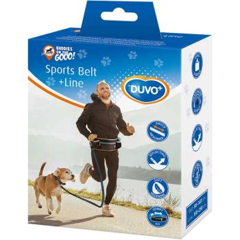 Duvo Plus Jogging belt with leash - Колан с повод за кучета за спорт, 140x4x13 см