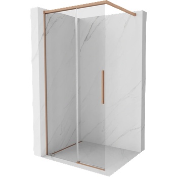 Mexen Rox душ панел Walk-in 85 x 200 cm, прозрачно 8 mm, четкана мед - 8C2-085-003-65-00 (8C2-085-003-65-00)
