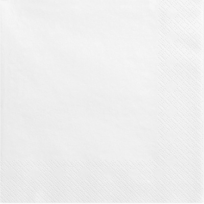 Party Biele trojvrstvové servítky 33x33 cm 20 ks