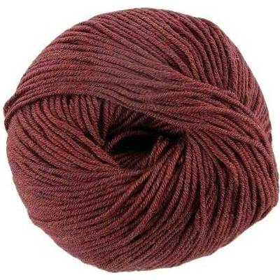 100% vlněná příze merino WOOLLY od DMC 50g, červený tvíd