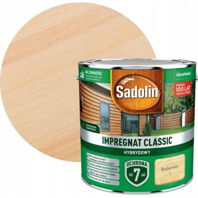 Sadolin Classic Hybridní Impregnace na Dřevo Bezbarvá 2,5L