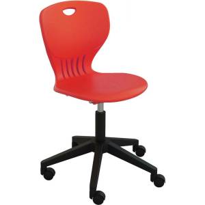 RFG Ученически стол RFG Maxima Move Black, полипропилен, до 120 kg, червен