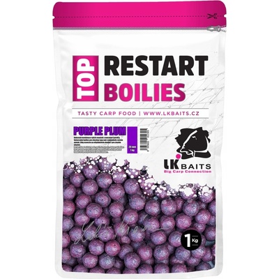 LK Baits boilies Top ReStart Purple Plum 250g 18mm