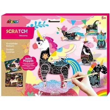 Pohyblivé škrabací obrázky Jednorožci Avenir