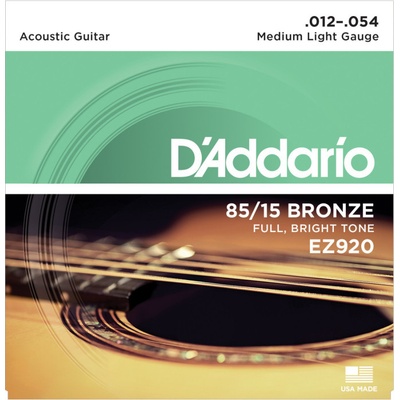 D'ADDARIO EZ920 80/15 Bronze Mid Light - .012 - .054