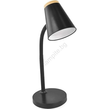 EMOS Led настолна лампа tara led/4, 5w/230v 4000k черна (ems1454)